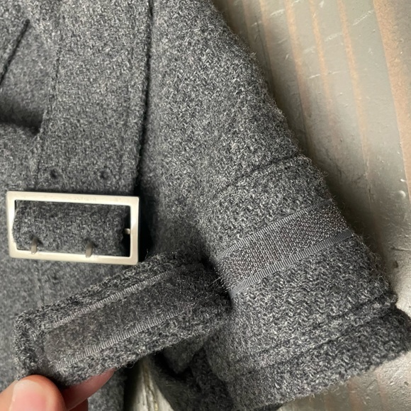 Moda International Moto-C Gray Wool Blend Jacket Woman Small - Picture 7 of 13